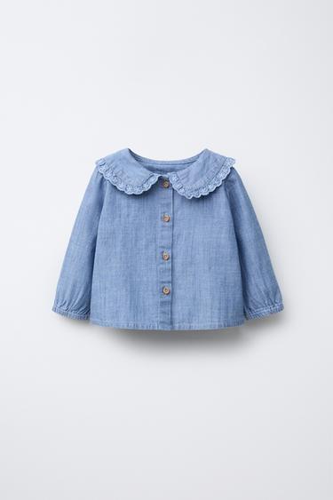 Zaras FLYtande DENIMBLUS - Blå medel - Bild 0