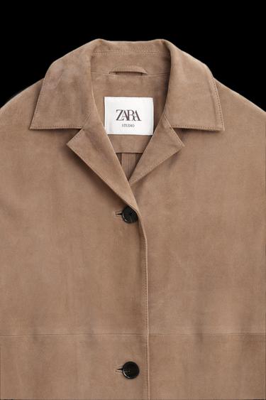 MANTEL AUS 100% WILDLEDER – LIMITED EDITION - Braun von Zara