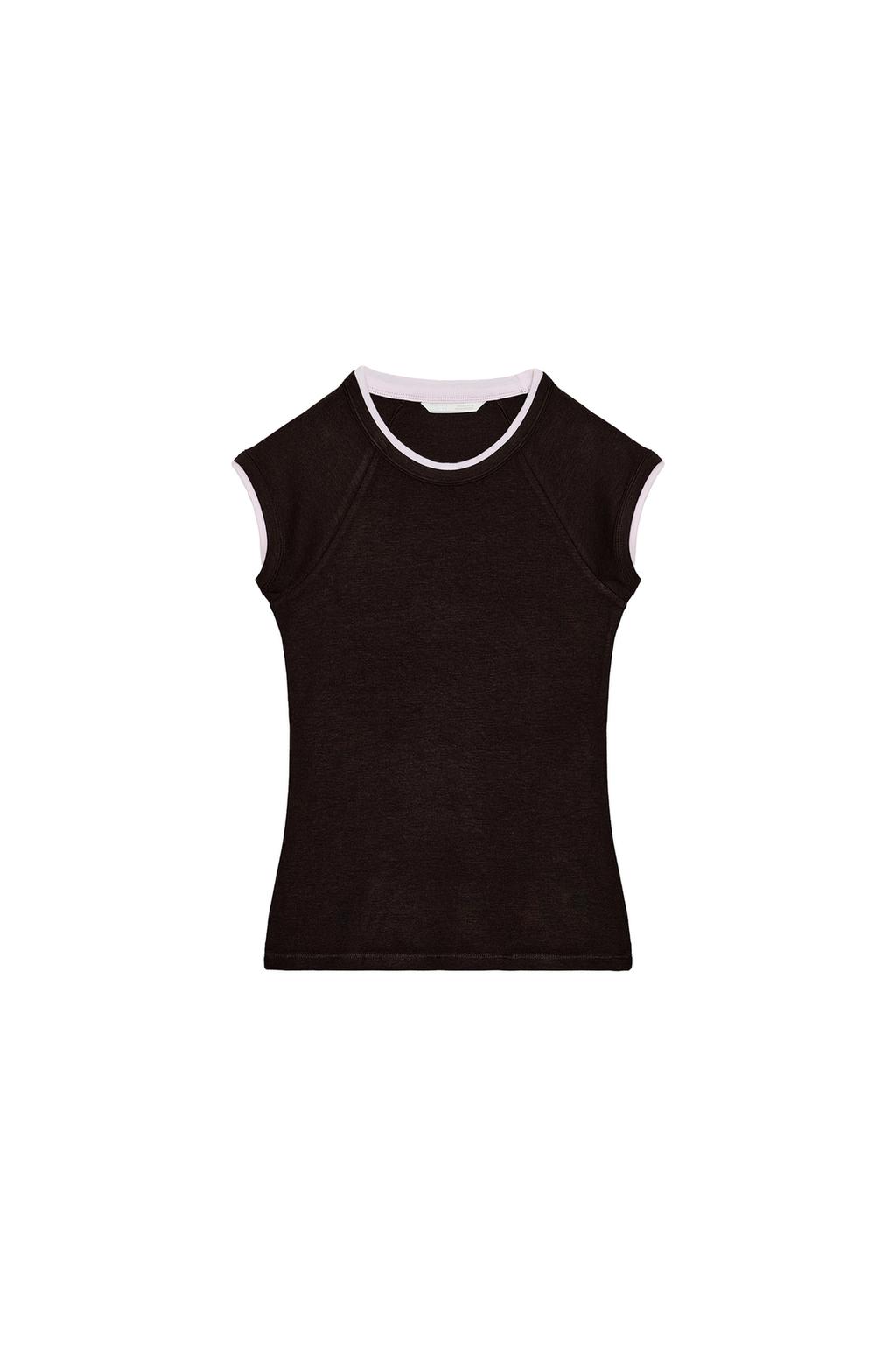DOUBLE SHORT SLEEVE EFFECT T-SHIRT - image 3