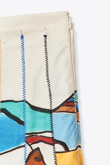 ZW COLLECTION PRINTED PLEATED SKIRT - Printed by Zara - Image 9