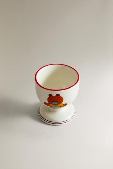 COQUETIER PORCELAINE OURS X THE ANIMALS OBSERVATORY - Multicolore de Zara - Image 2