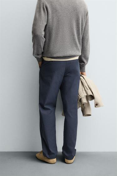 RELAXED FIT PLEATED TROUSERS - Blue by Zara - Image 2