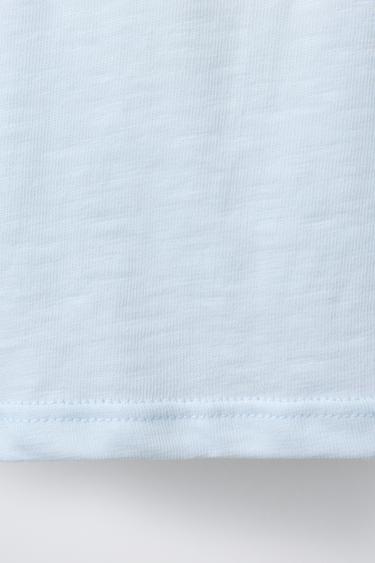 GIRAFFE APPLIQUÉ T-SHIRT - Light blue by Zara - Image 3