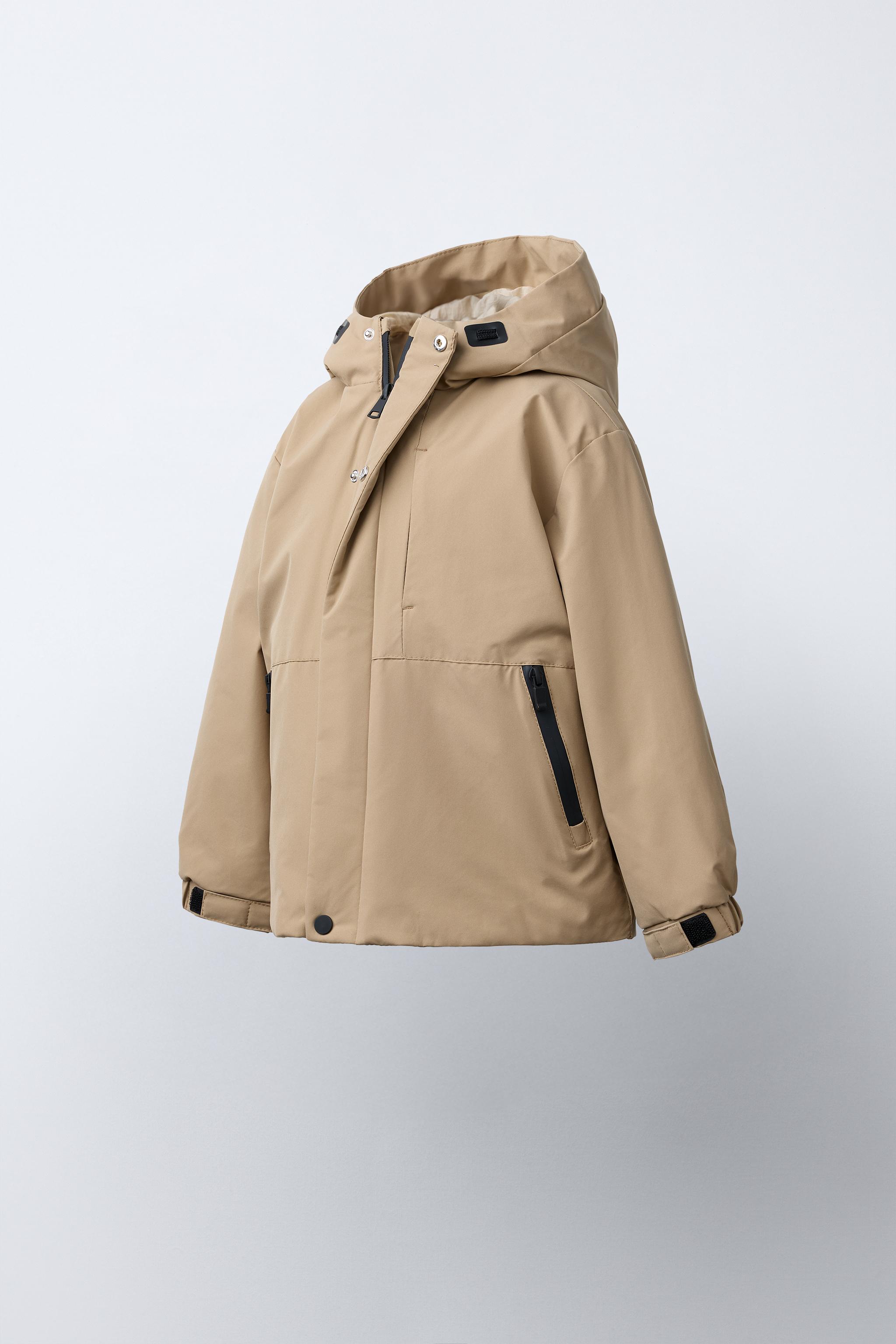 CONTRAST ZIP WATER REPELLENT PARKA