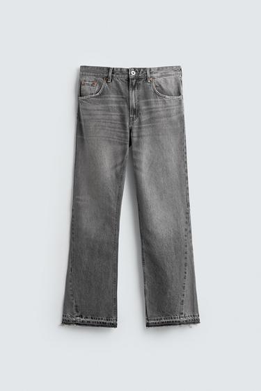 Veste Denim Détresse Homme Zara - Taille Large - Style Délavé Avec Clous - Neuve Avec étiquette