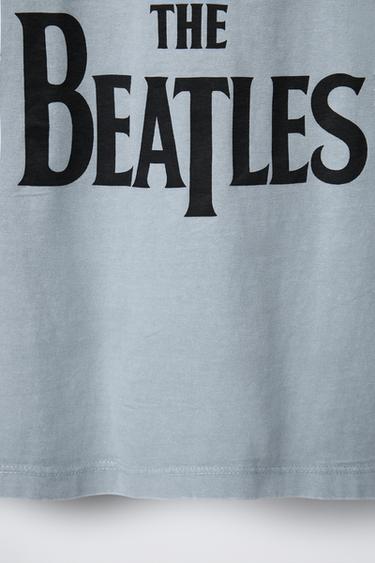 THE BEATLES © DISTRESSED PRINT T-SHIRT - Blue by Zara - Image 3