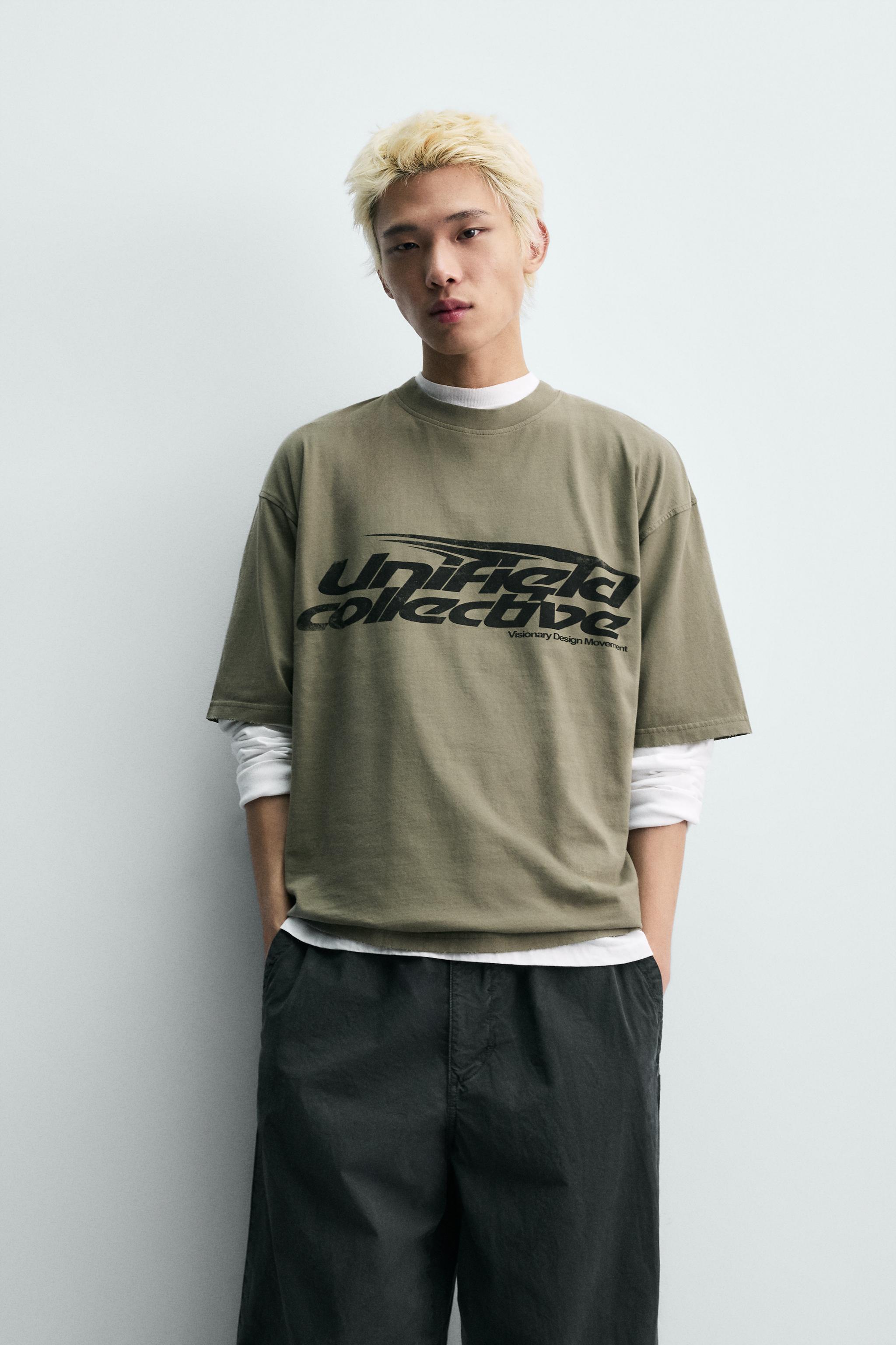 FALL SILENT Tシャツ XL RELAXED FIT PRINTED T-SHIRT - Anthracite grey | ZARA South Africa