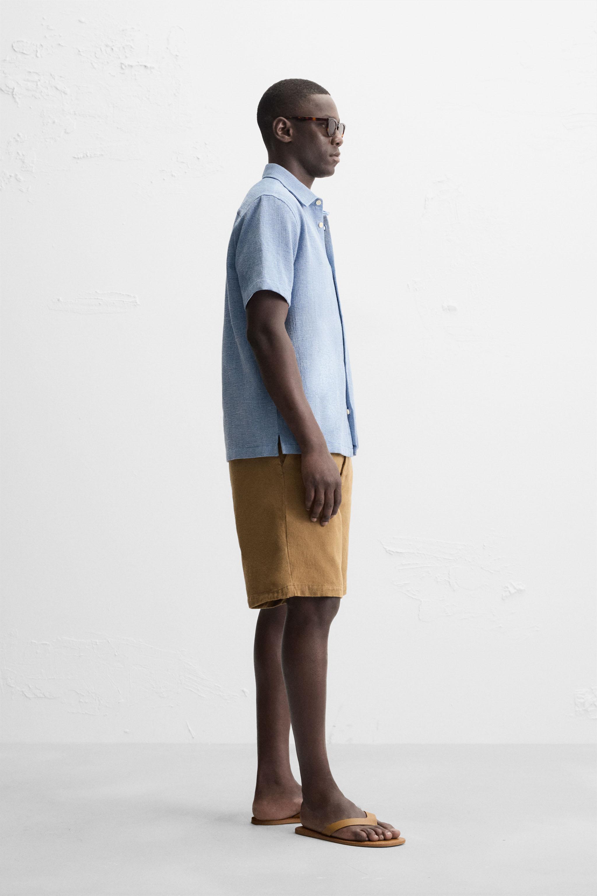 REGULAR FIT TEXTURED SHIRT