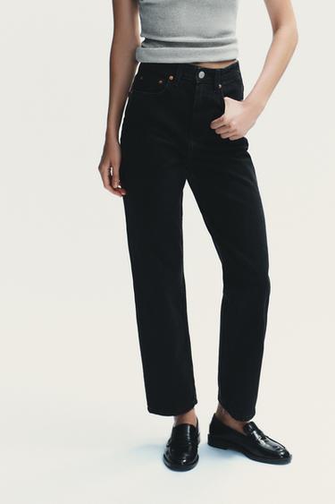 ДЖИНСИ TRF MOM-FIT З ВИСОКОЮ ПОСАДКОЮ - Чорний Zara