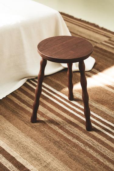 ELM WOOD STOOL - Brown by Zara