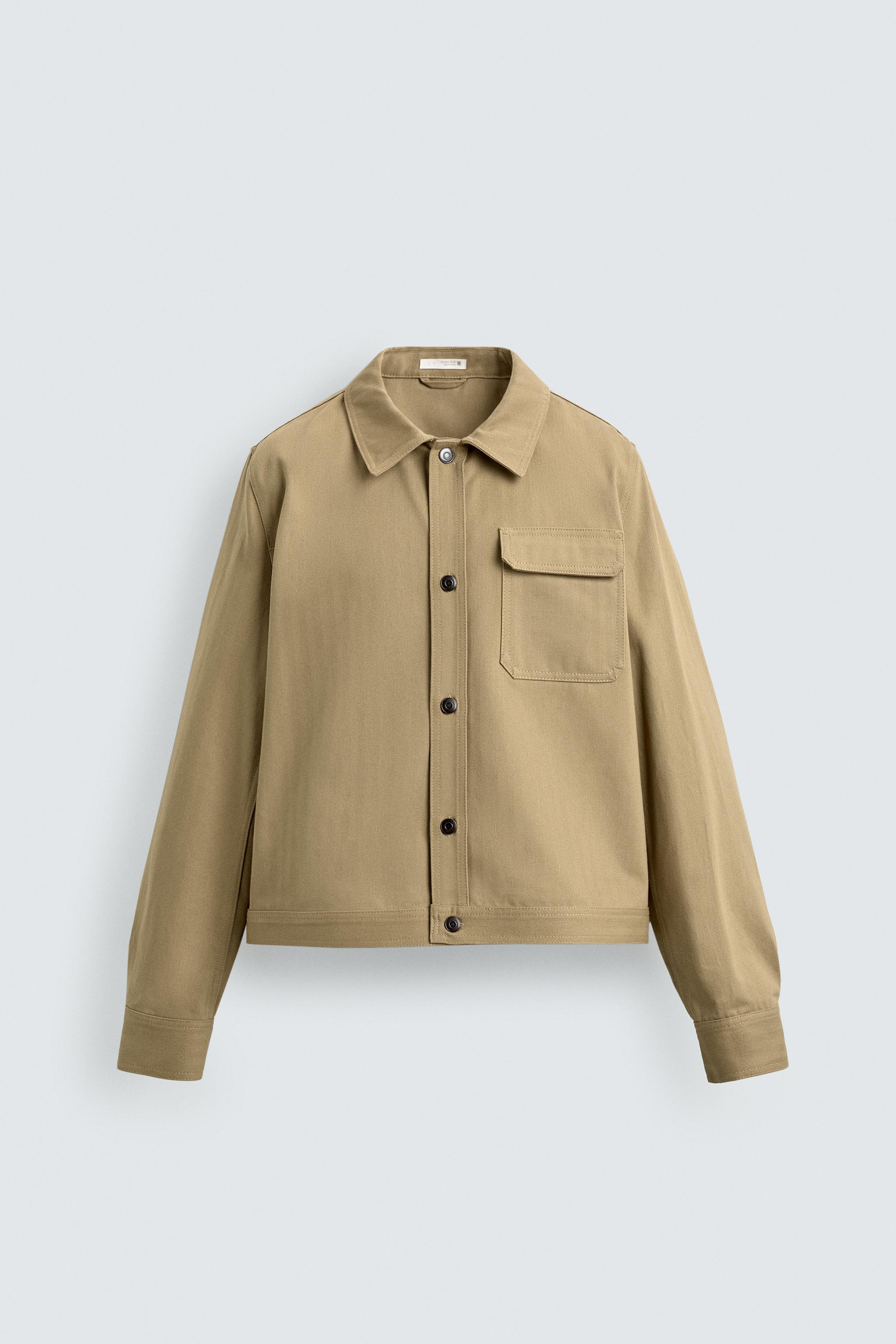 CROPPED FIT POCKET OVERSHIRT
