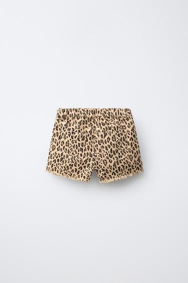 BERMUDA ANIMAL PRINT - Marron de Zara - Image 1