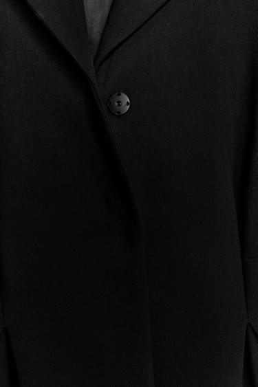 ZW COLLECTION TEXTURED PEPLUM BLAZER - Black by Zara