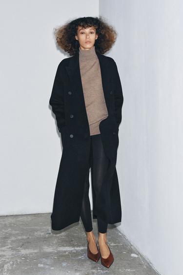 MANTEAU MÉLANGE LAINE ZW COLLECTION ÉDITION LIMITÉE - Noir de Zara - Image 2