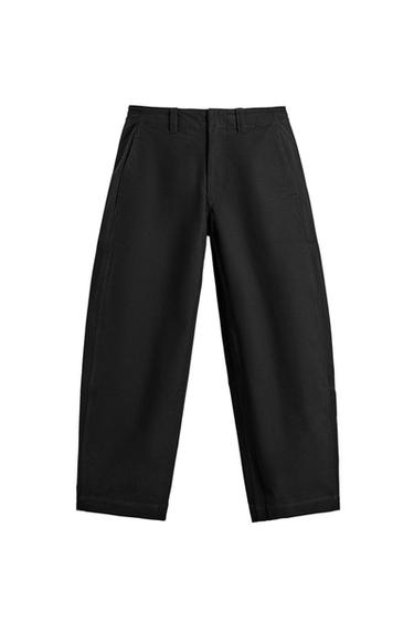 بنطلون BALLOON FIT - أسود الخاص بـ Zara