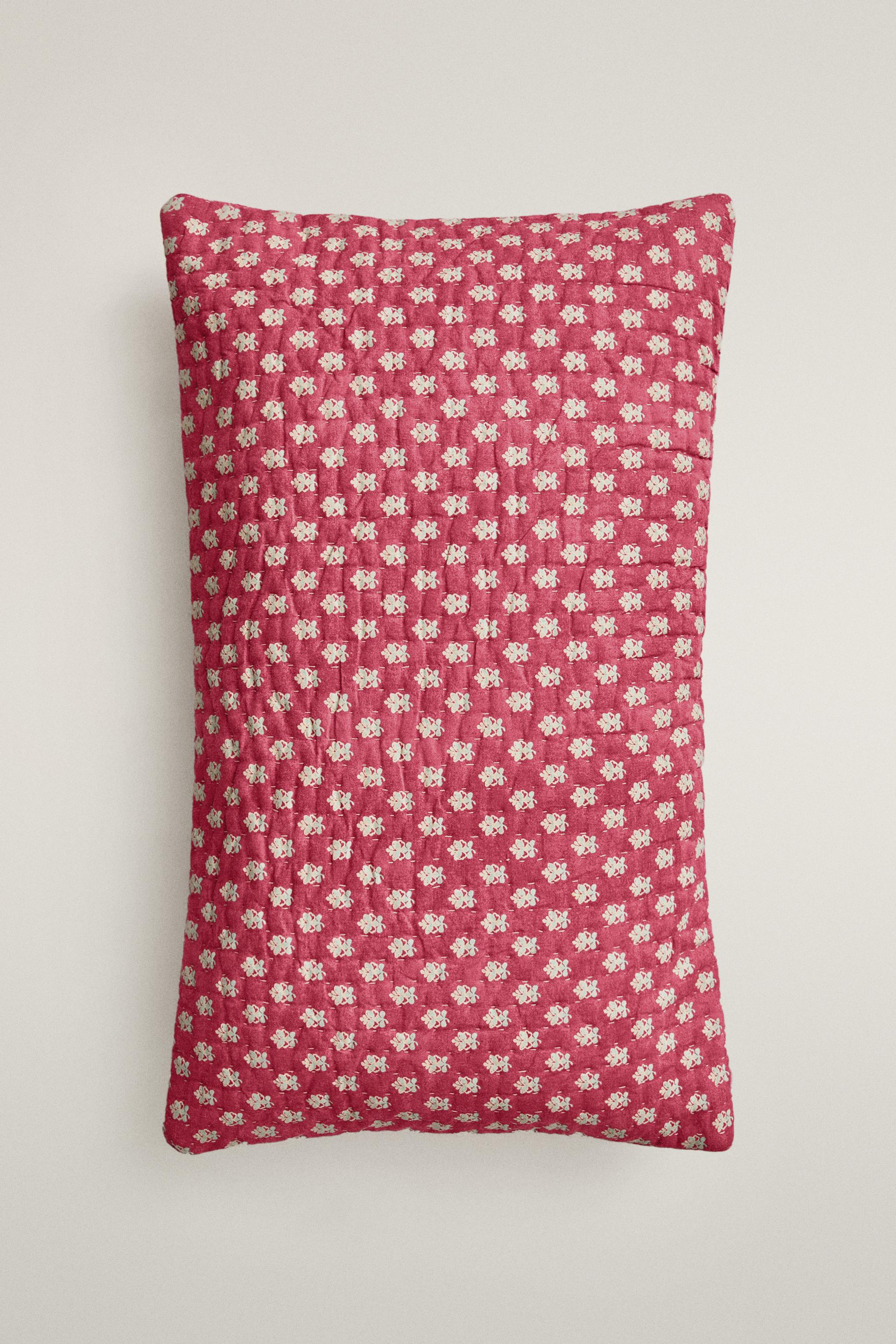 FLORAL COTTON THROW PILLOW COVER | KATHARINE POLE