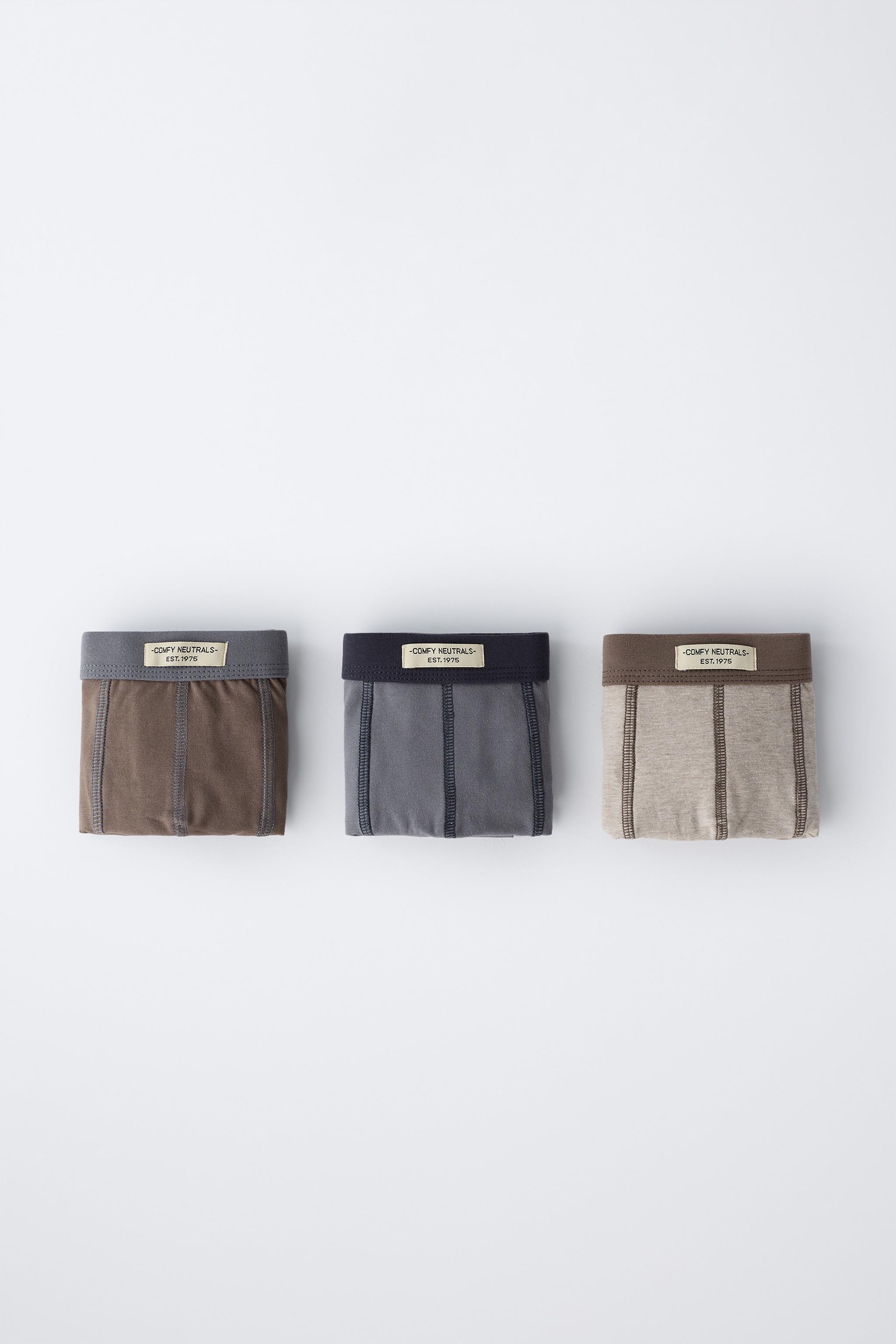 AGES 6-14 / THREE-PACK OF LABEL BOXERS