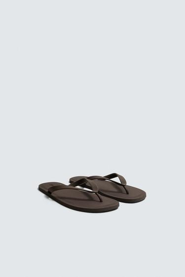 STRAPPY SANDALS - Brown by Zara