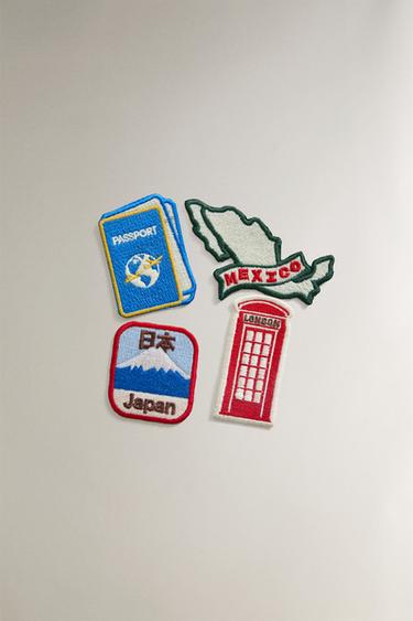 SET PARCHES VIAJES (SET DE 4) - Multicolor de Zara - Imagen 0