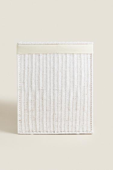 LAUNDRY BASKET WITH TWO COMPARTMENTS - White by Zara