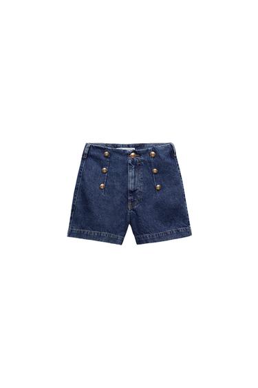 Z1975 DENIM SHORTS WITH GOLDEN BUTTONS