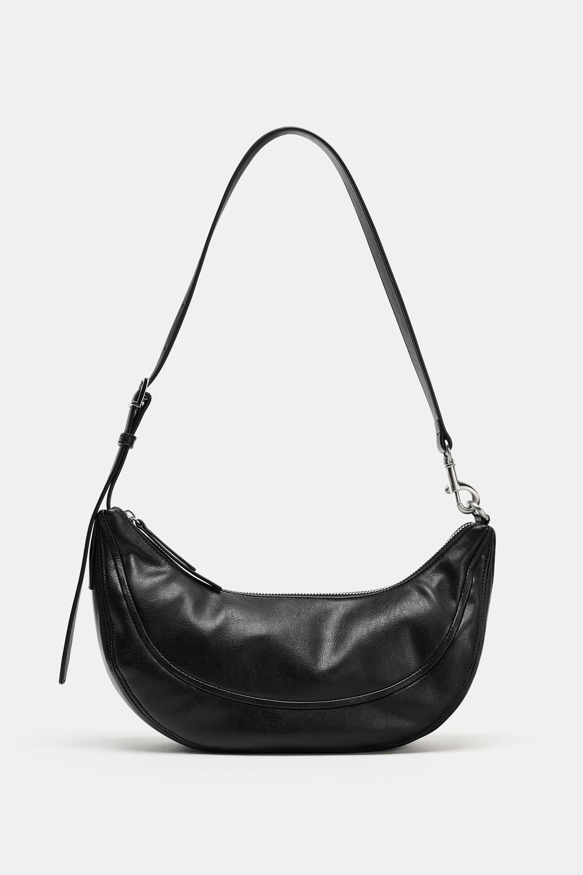 ショルダーバッグ Clear Handle Logo Shoulder Bag Black Top Handle Logo Bag -Black/Silver - Europa Art