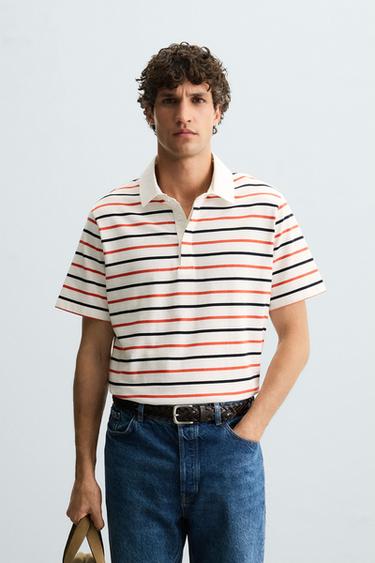 პოლო მაისური ზოლები - Zara-ს striped