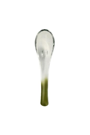 OMBRÉ GLASS SOUP SPOON - Green by Zara