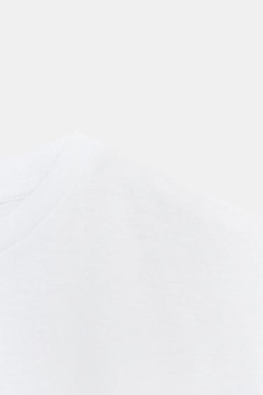 SHORT SLEEVE T-SHIRT - White by Zara - Image 6