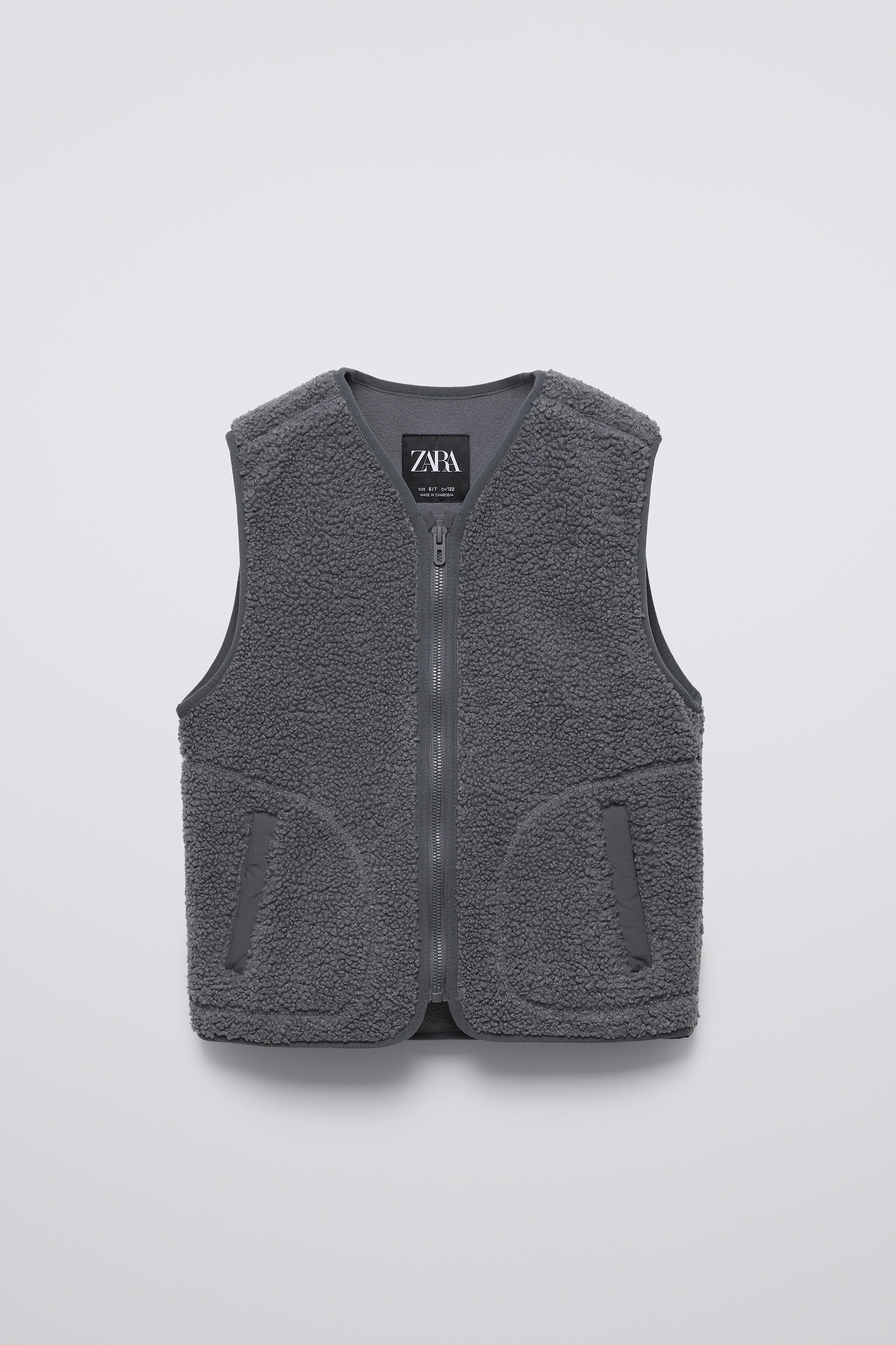 Zara Combination Fleece Vest online / Gilet