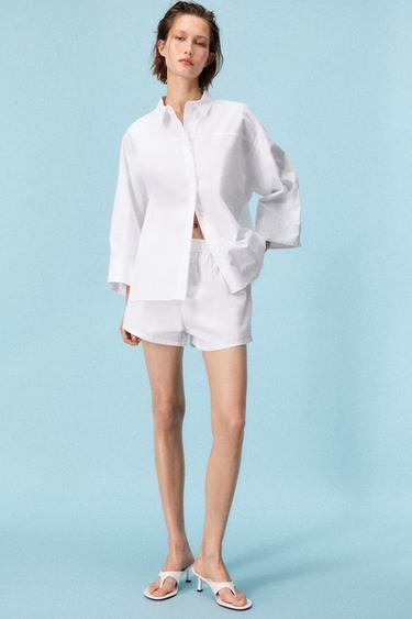 TOPSTITCH SHIRT - Oyster-white by Zara - Image 0