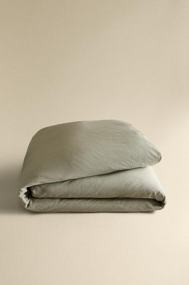 HOUSSE DE COUETTE SEERSUCKER RAYURES - Vert de Zara - Image 4