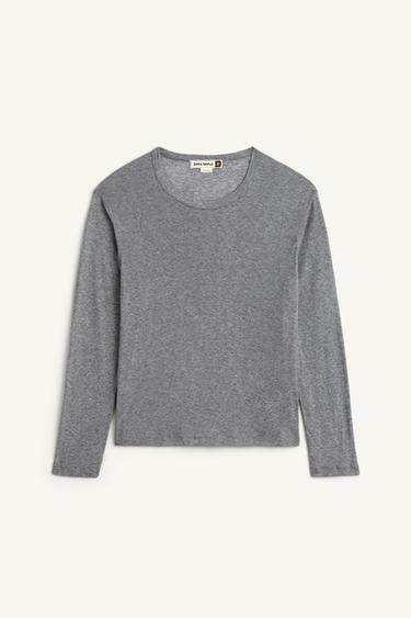 LNG SLV SHRT - Cinza-vigoré da Zara