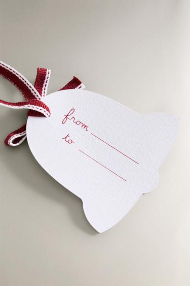 LOT ÉTIQUETTES CADEAUX CLOCHES NOËL (LOT DE 12) - Multicolore de Zara - Image 2