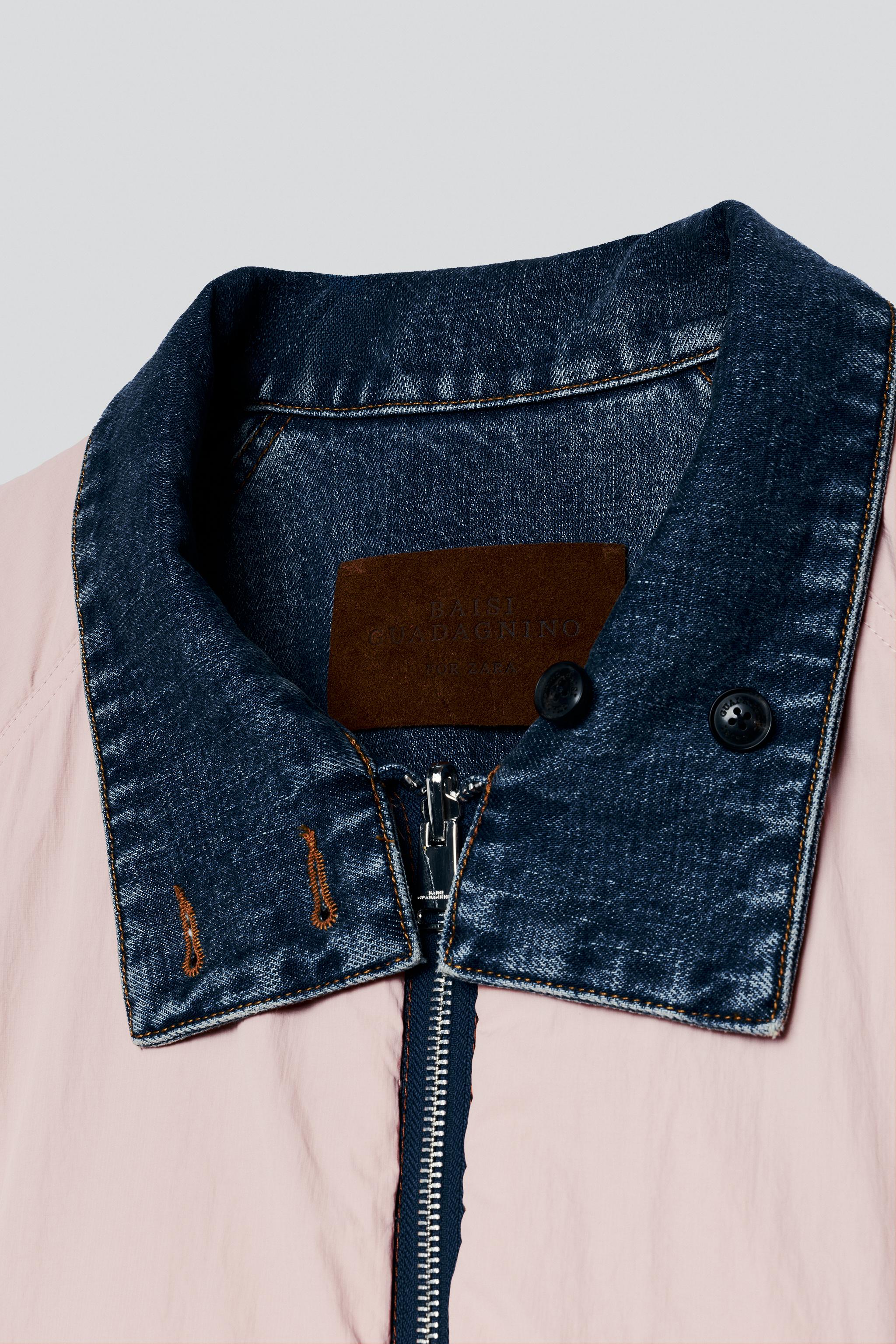 BLOUSON RÉVERSIBLE DENIM CONTRASTE