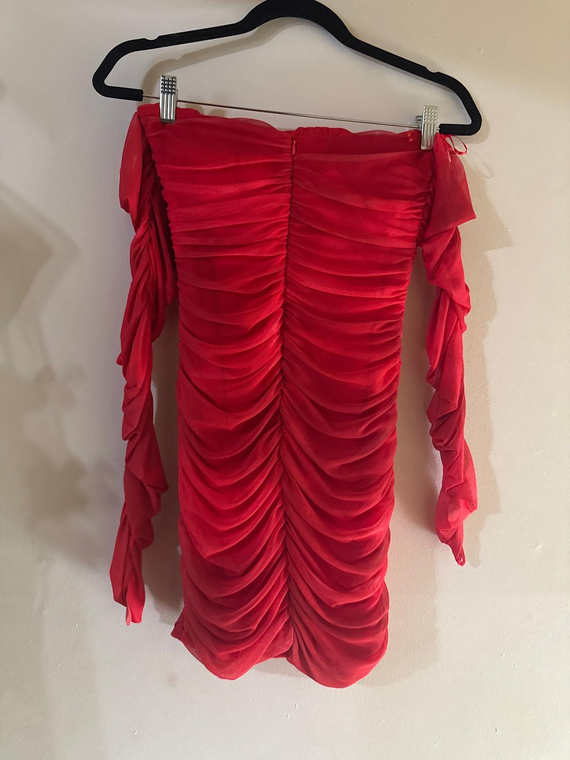 RUCHED TULLE CORSET STYLE DRESS - Image 2