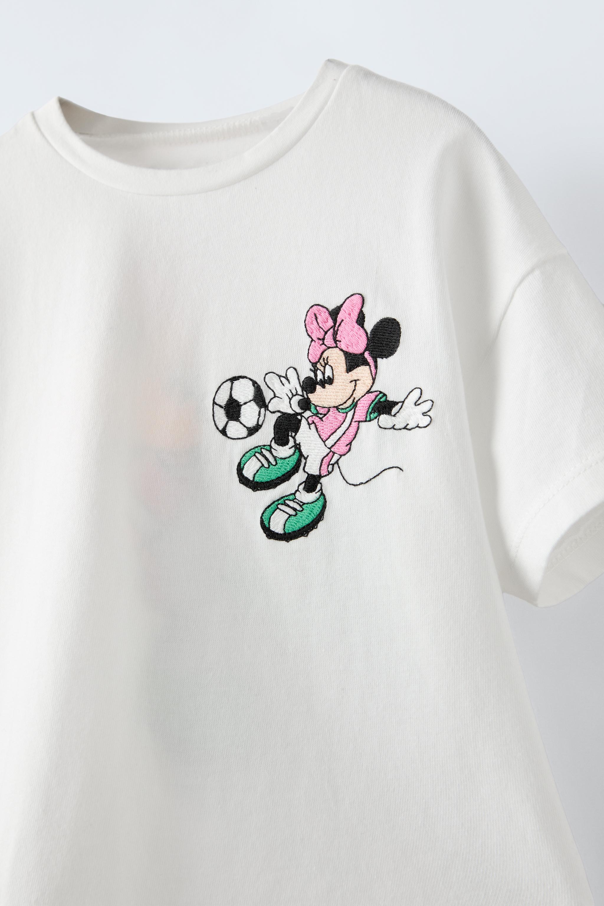 MINNIE MOUSE SPORTY DISNEY T SHIRT Pastel pink ZARA United Kingdom