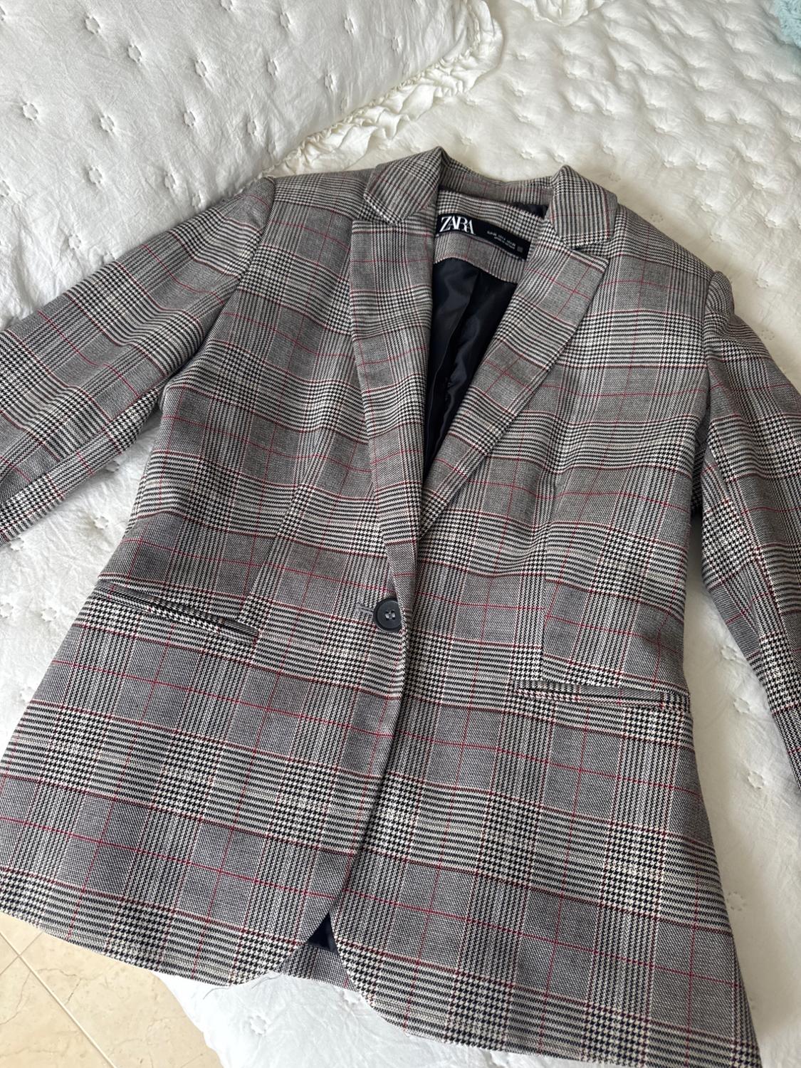 CHECK TAILORED BLAZER - Image 3