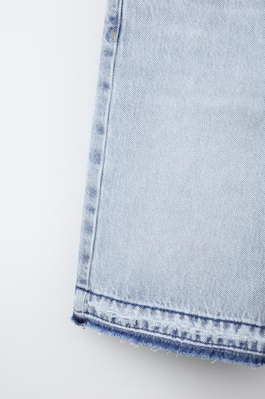 RELAXED BAGGY DENIM BERMUDA SHORTS - Blue by Zara - Image 5