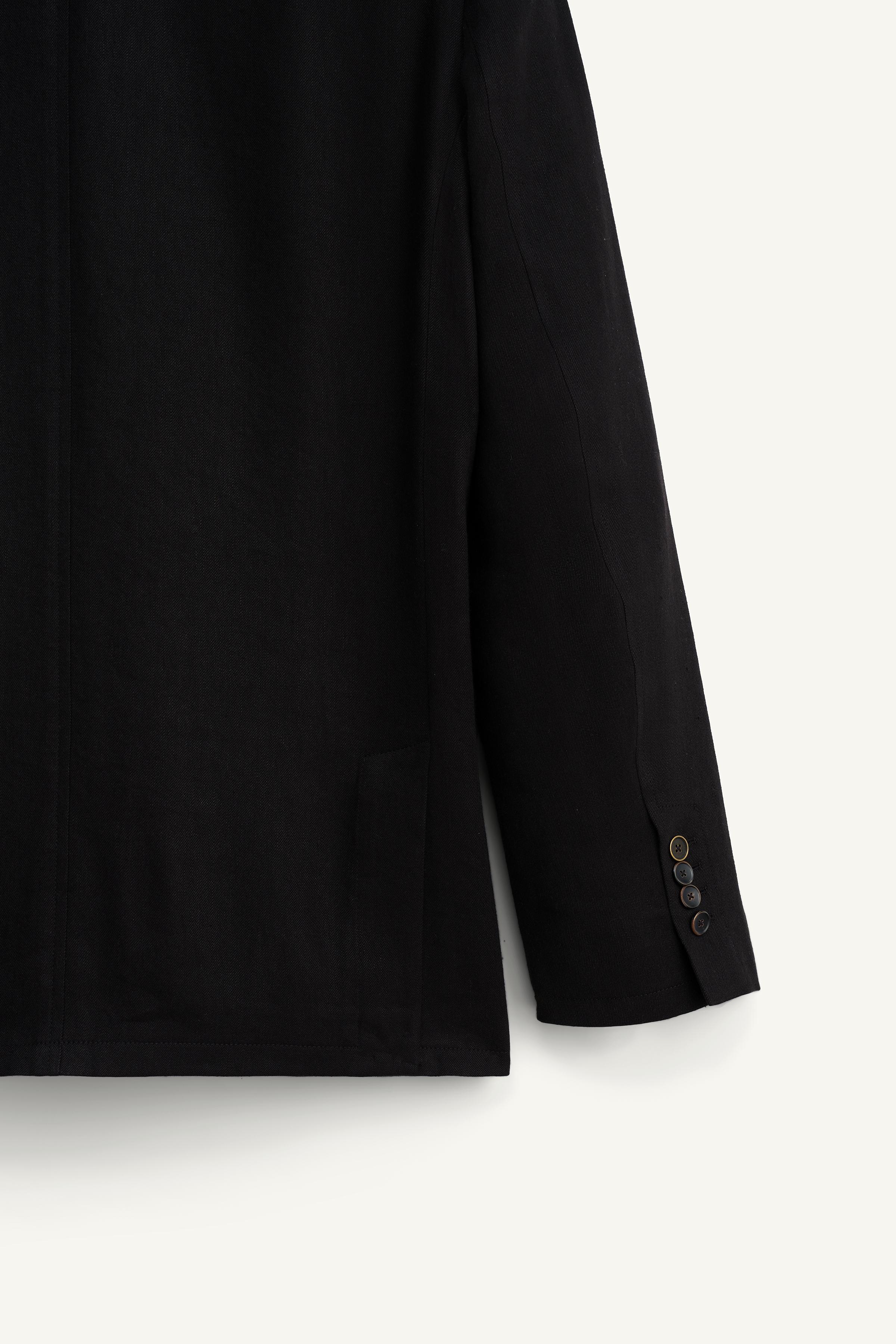 LINEN - LYOCELL DOUBLE BREASTED SUIT JACKET