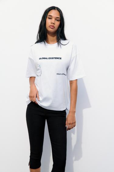 ФУТБОЛКА С ПРИНТОМ SMILEY® ORIGINALS — БЕЛЫЙ от Zara — изображение 0