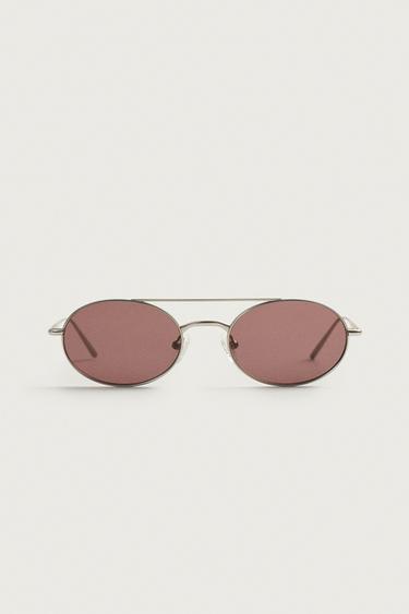 OVAL SUNGLASSES — Matte silver 1