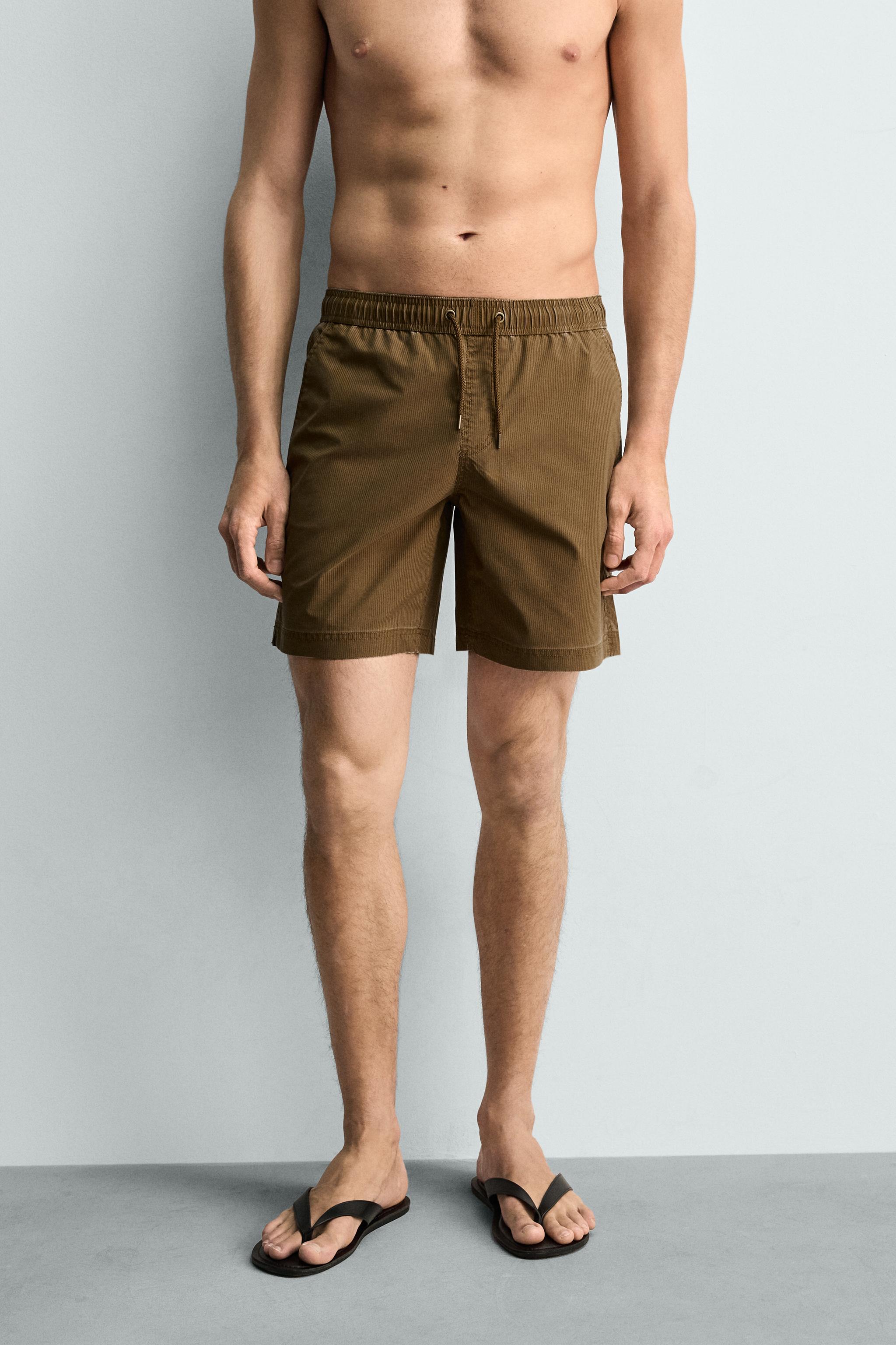 MAILLOT DE BAIN LONG À RAYURES DÉLAVÉES