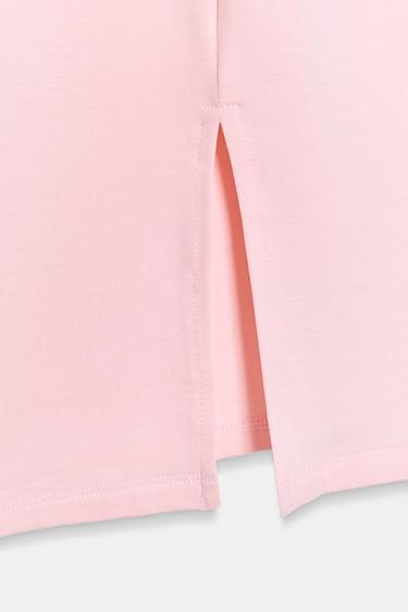 JUPE MI-LONGUE FLUIDE - Rose de Zara - Image 6