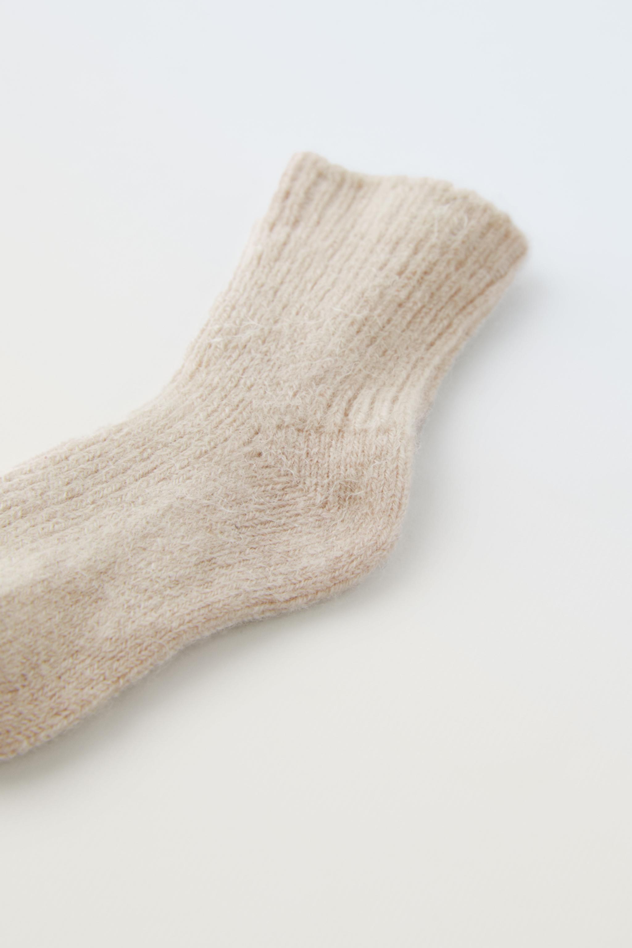 CASHMERE BLEND SOCKS Ice ZARA United States