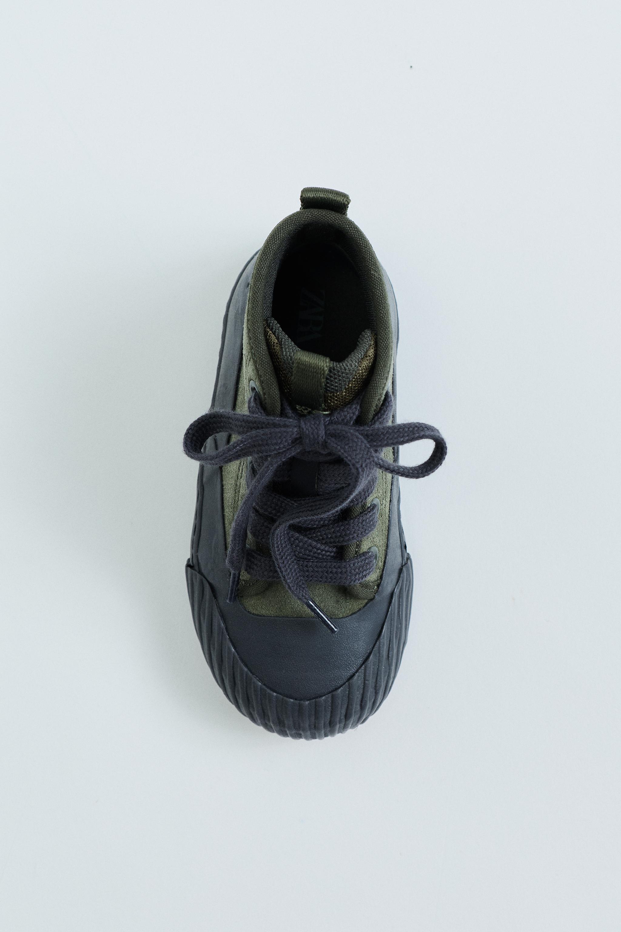ZARA TIMELESS - BASKET MONTANTE EN CUIR ET DAIM