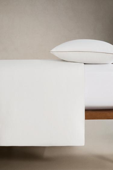 HEMP DUVET COVER AND PILLOWCASE SET - Ecru by Zara - Image 2