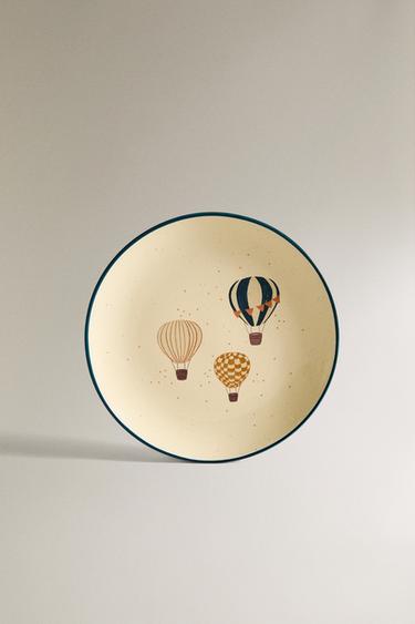 CHILDREN'S CERAMIC BALLOON PLATE - Multicoloured by Zara - Image 0