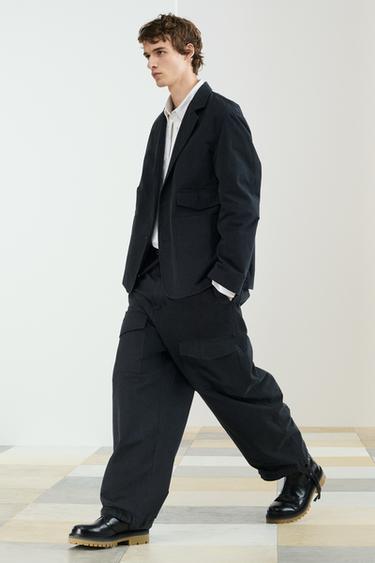 STRPD CRG PNT - Dark navy by Zara