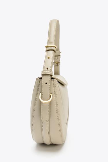 FLAP CROSSBODY BAG - Taupe Grey de Zara - Image 2